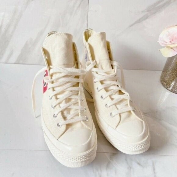 Comme des Garcons PLAY Converse Chuck Taylor All Star High-Top Sneaker Men US 8 - Picture 7 of 12